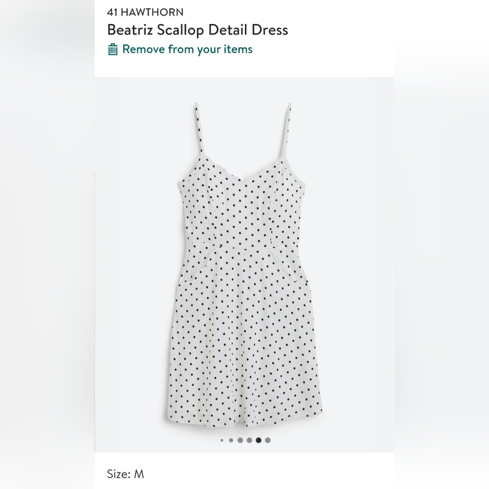 NWT 41 Hawthorn Beatriz Scallop Detail Dress